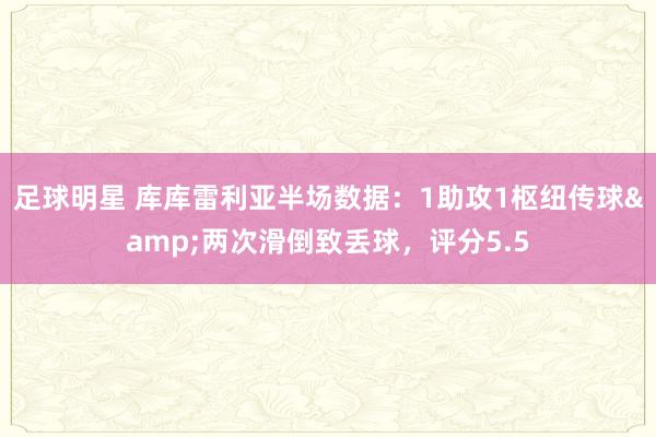 足球明星 库库雷利亚半场数据：1助攻1枢纽传球&两次滑倒致丢球，评分5.5